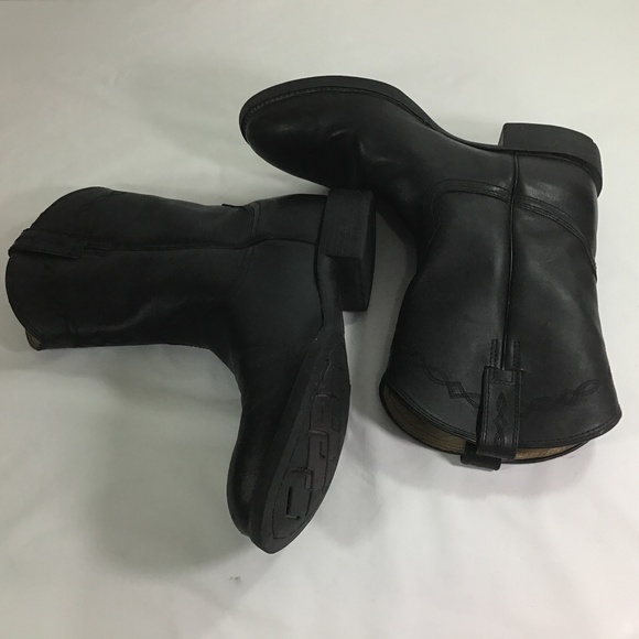 Ariat Men’s Heritage Roper Black Leather Boots - Picture 6 of 11